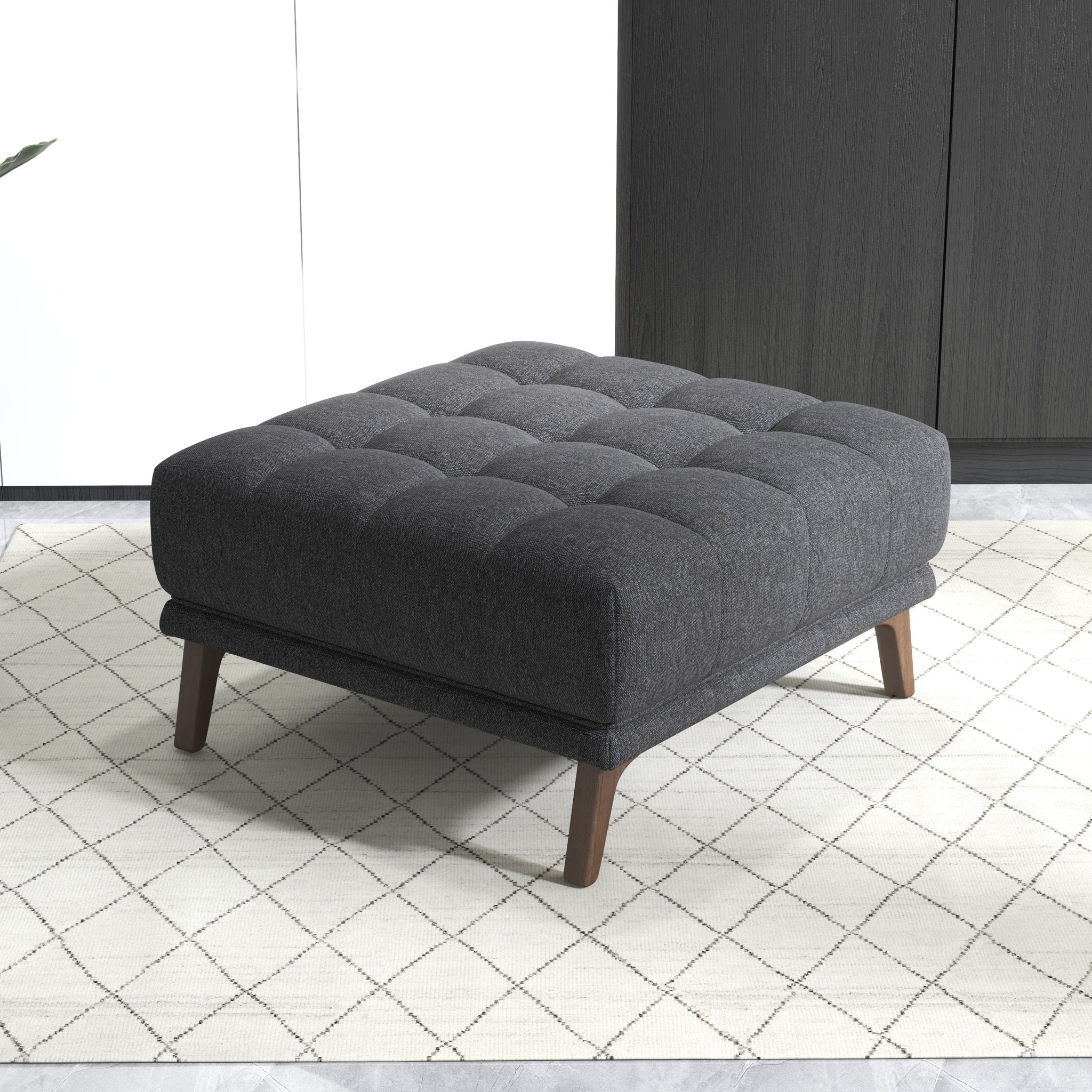 Square Upholstered Ottoman, picture 2 of 4