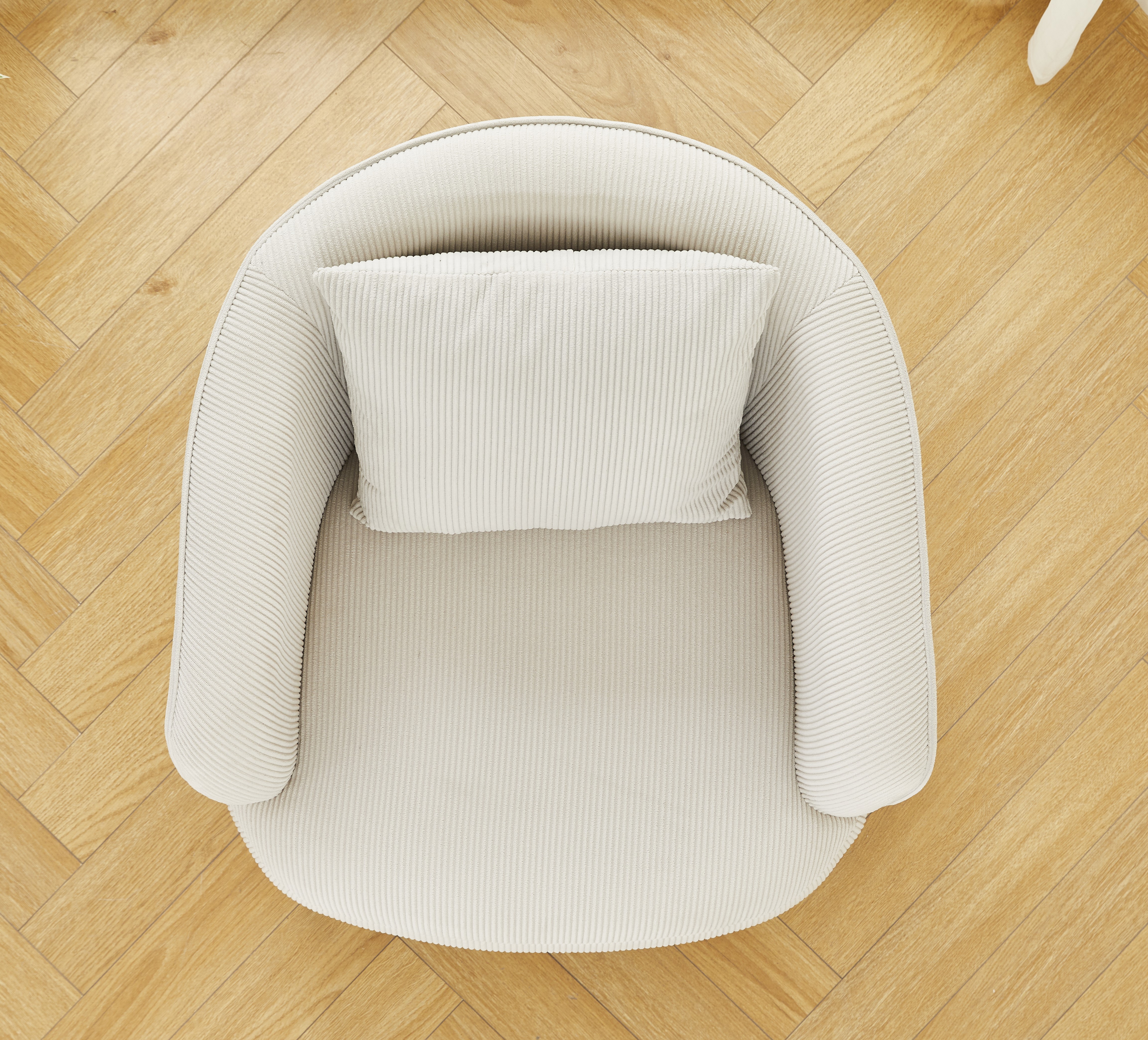 Velvet Accent Chair with Pillow, picture 4 of 5