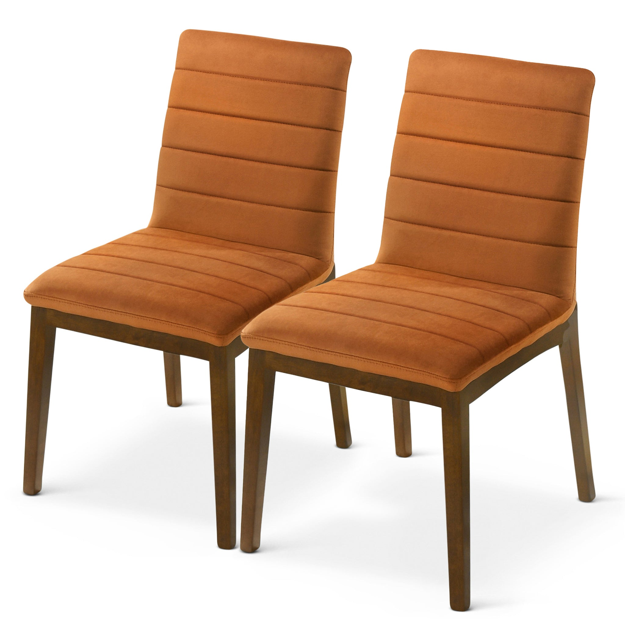 Velvet Upholstered Dining Chair Set, picture 2 of 4