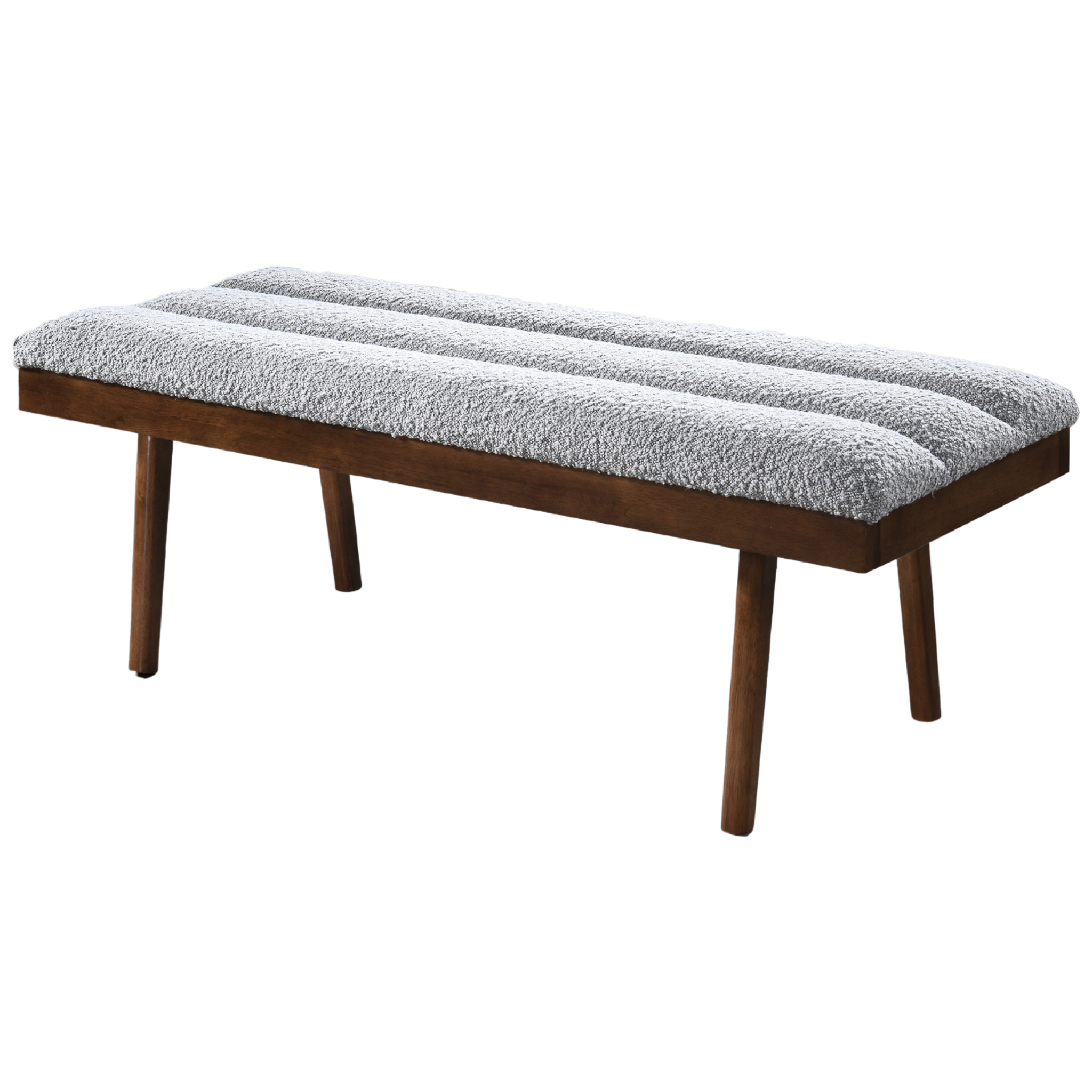 Boucle Upholstered Bench