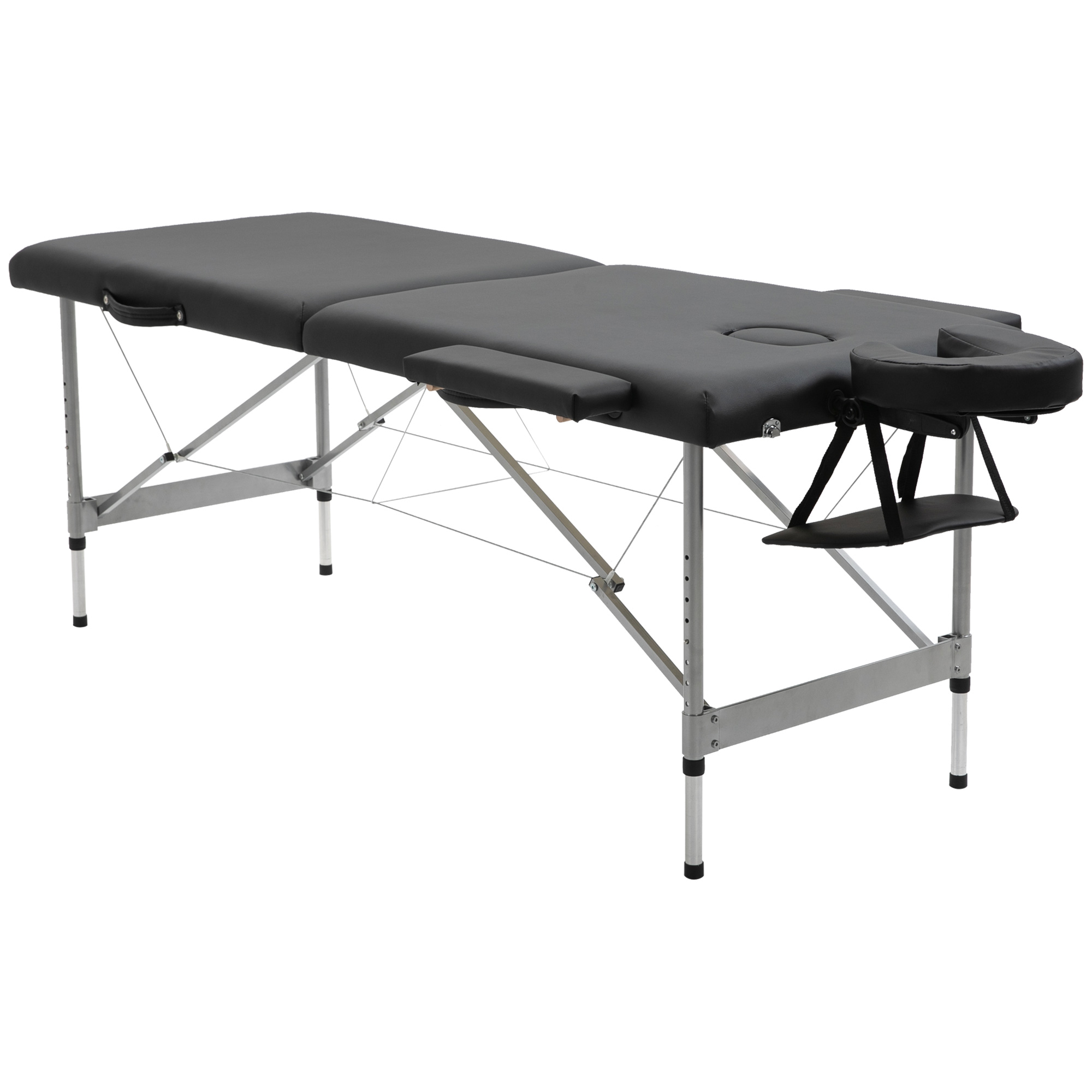 Massageliege Klappbar, Inkl. Gesichtsöffnung, Armlehnen, Handablagen, Massageliege Mobil, 185 Cm X 70 Cm X 82 Cm