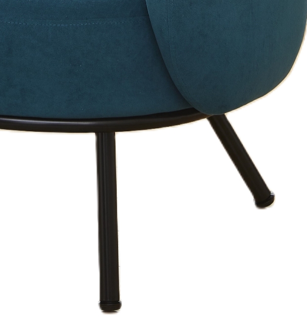 Velvet Barrel Accent Chair, picture 4 of 4