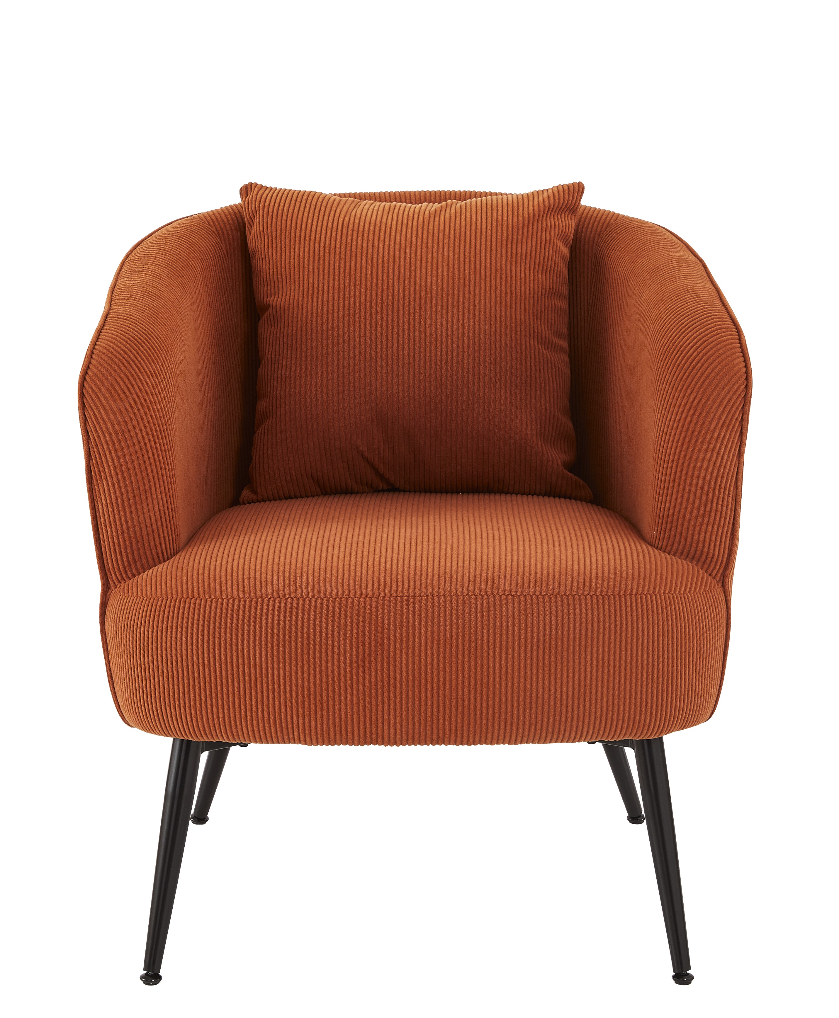 Velvet Accent Chair with Pillow, picture 2 of 4