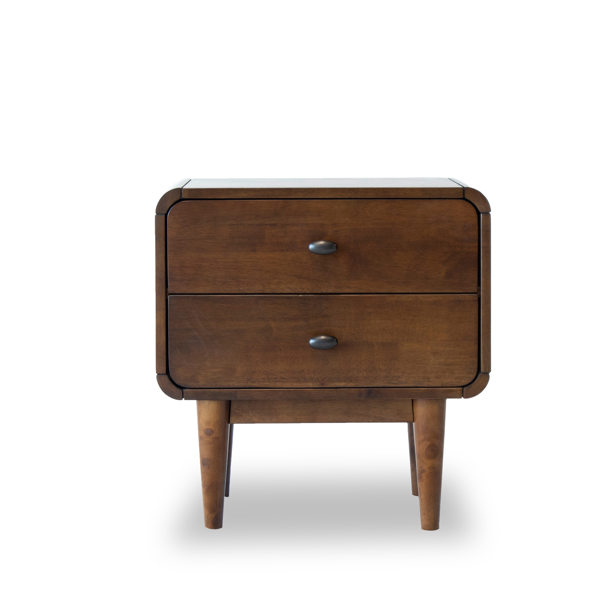 Velvet Nightstand with Tapered Legs, picture 2 of 4