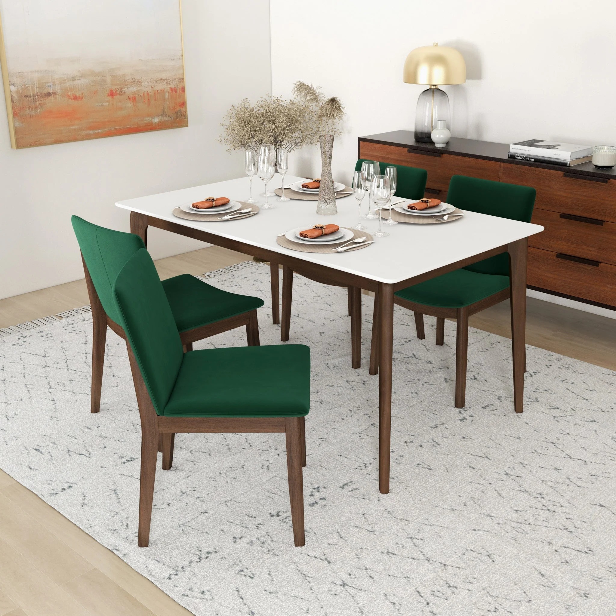 Velvet Dining Chair Set, picture 4 of 4
