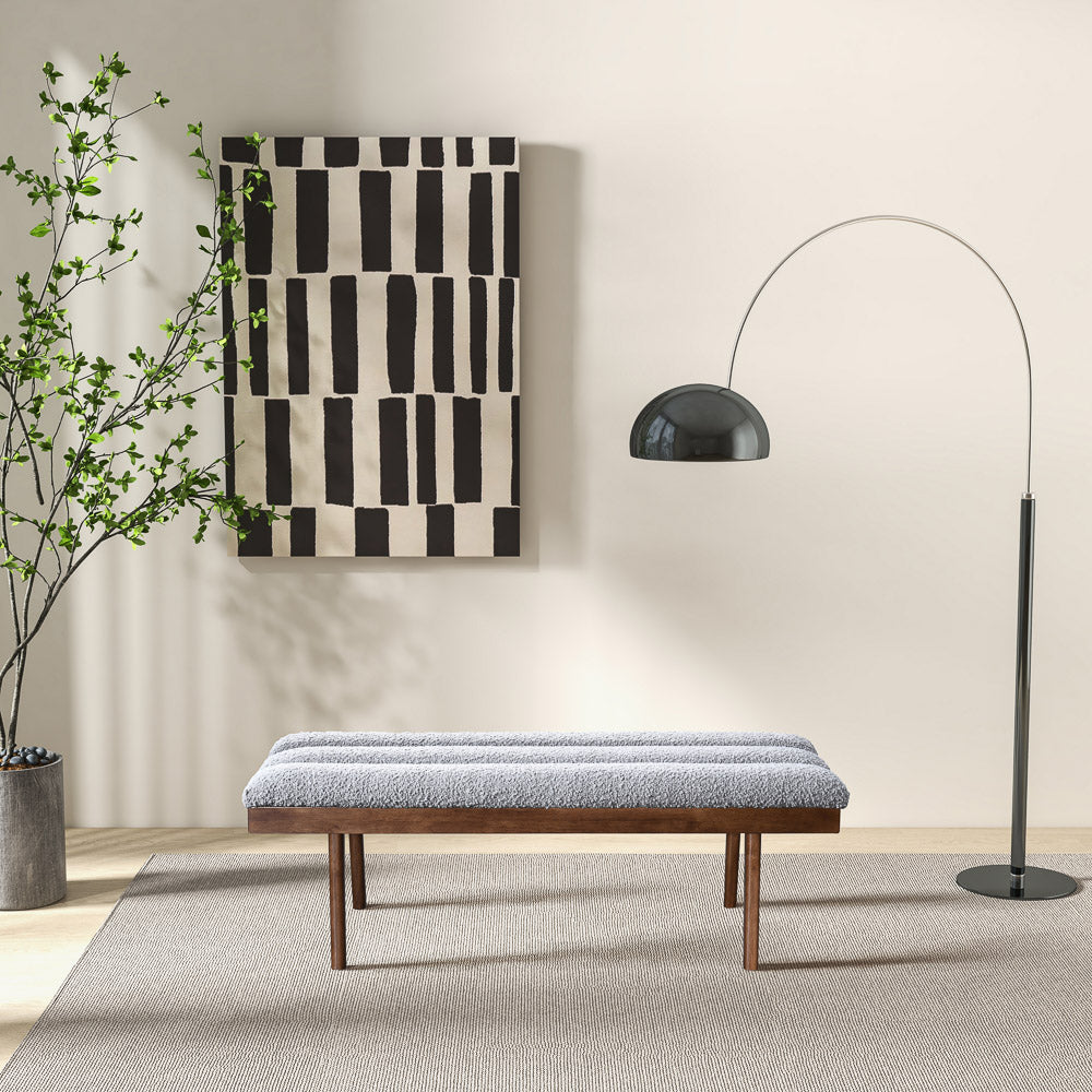 Boucle Upholstered Bench, picture 4 of 4
