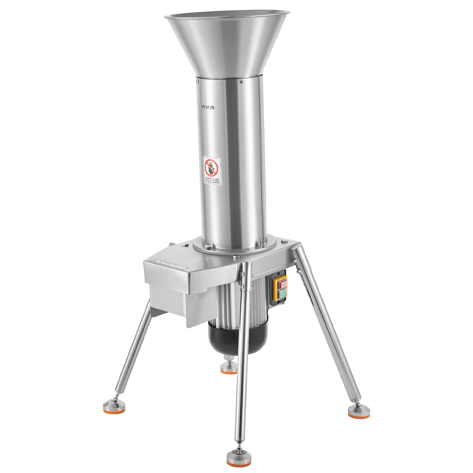 1100W Electric Fruit A Pple Crusher, SUS304 Freestanding Crushing Machine, Grinds Whole Apples Up To 3.15 Dia, 164 KG H Capacity, Cider Press For Apples, Pears, Pineapple, Guava, Carrot, Potato