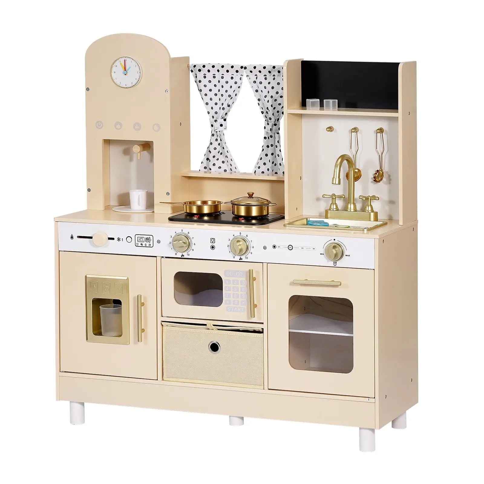 Play Kitchen For Kids, Wooden, Kids Playset