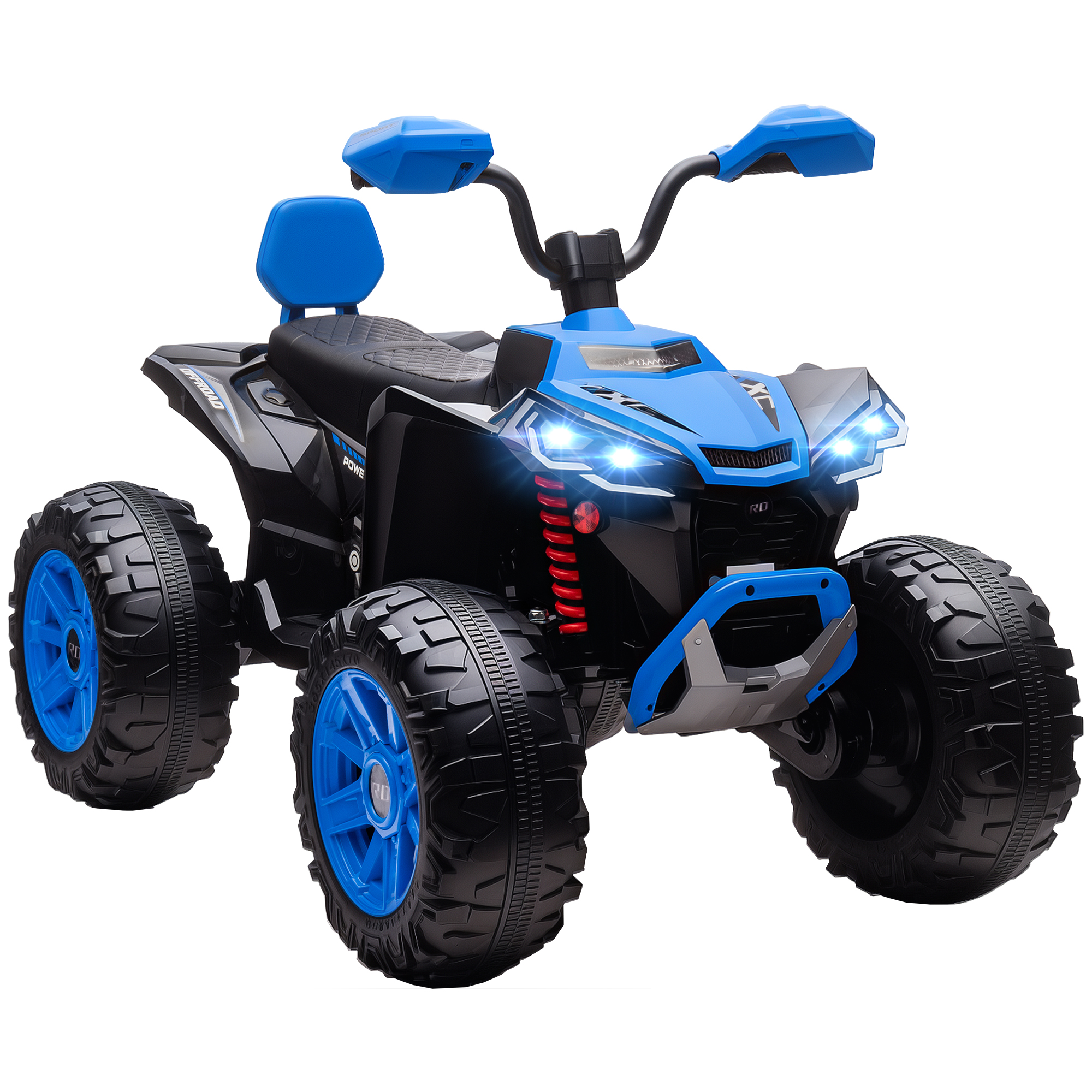 Kinder-Elektro-Quad, 24V Elektro-Fahrzeug Mit 4 Rädern, Scheinwerfer, USB-Anschluss, MP3-Funktion, 6,5 Km/h, 3-8 Jahre 2