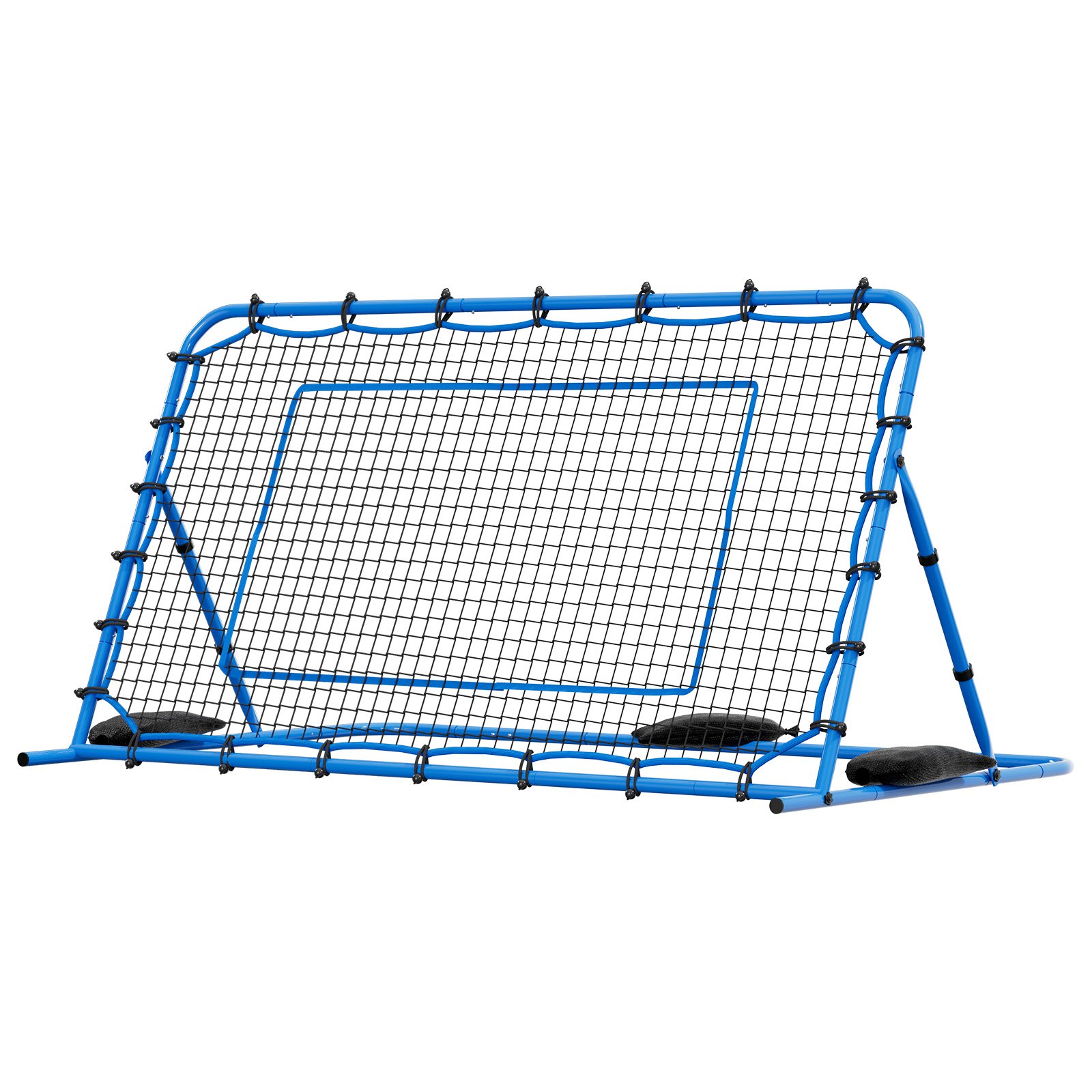 Soccer Rebounder Net, Quick-Switch Angle Soccer Goal Rebounder For Control, Passing Practice, Heavy-Duty Iron Frame & PE Net, Easy Setup Ball Training Aids & Equipment For Teens&Adults,7 X 4 Ft