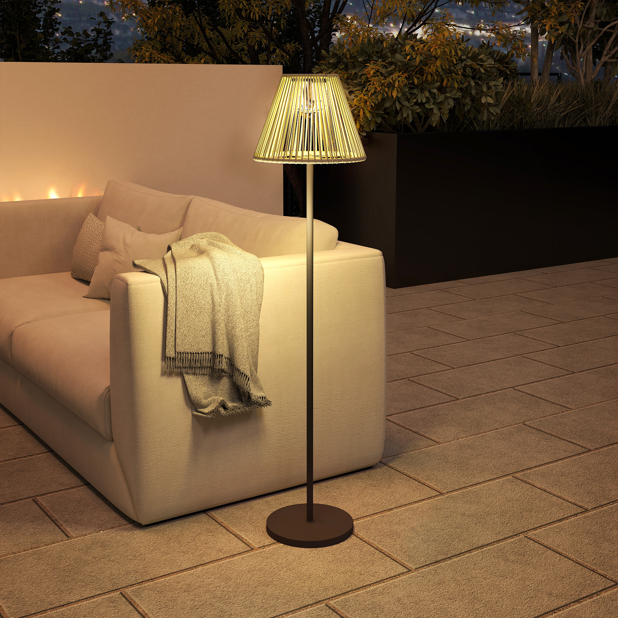 Solar Stehlampe Rattan Solarlampen Mit Lichtsensor 25 LED-Lichte Solarleuchte Im Boho-Stil Ø33 X 135 Cm D363f484 F0b1 4d4a 9bd7 9828aeb4c83f