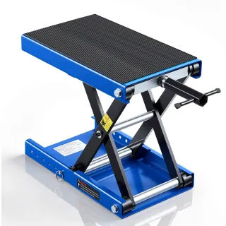 Motorcycle Lift, 1100 Lbs Motorcycle Scissor Lift Jack With Wide Deck & Lock Pin, 3.74 13.38 Center Hoist Crank Stand, Steel Scissor Jack For Street Bikes, Cruiser Bikes, Touring, 