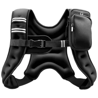 Weighted Vest, 10 Lbs Body Weight Vest For Men Women, With Reflective Stripe, Adjustable Buckle, Workout Equipment For Strength Training, Running, Jogging, Fitness, Muscle Building