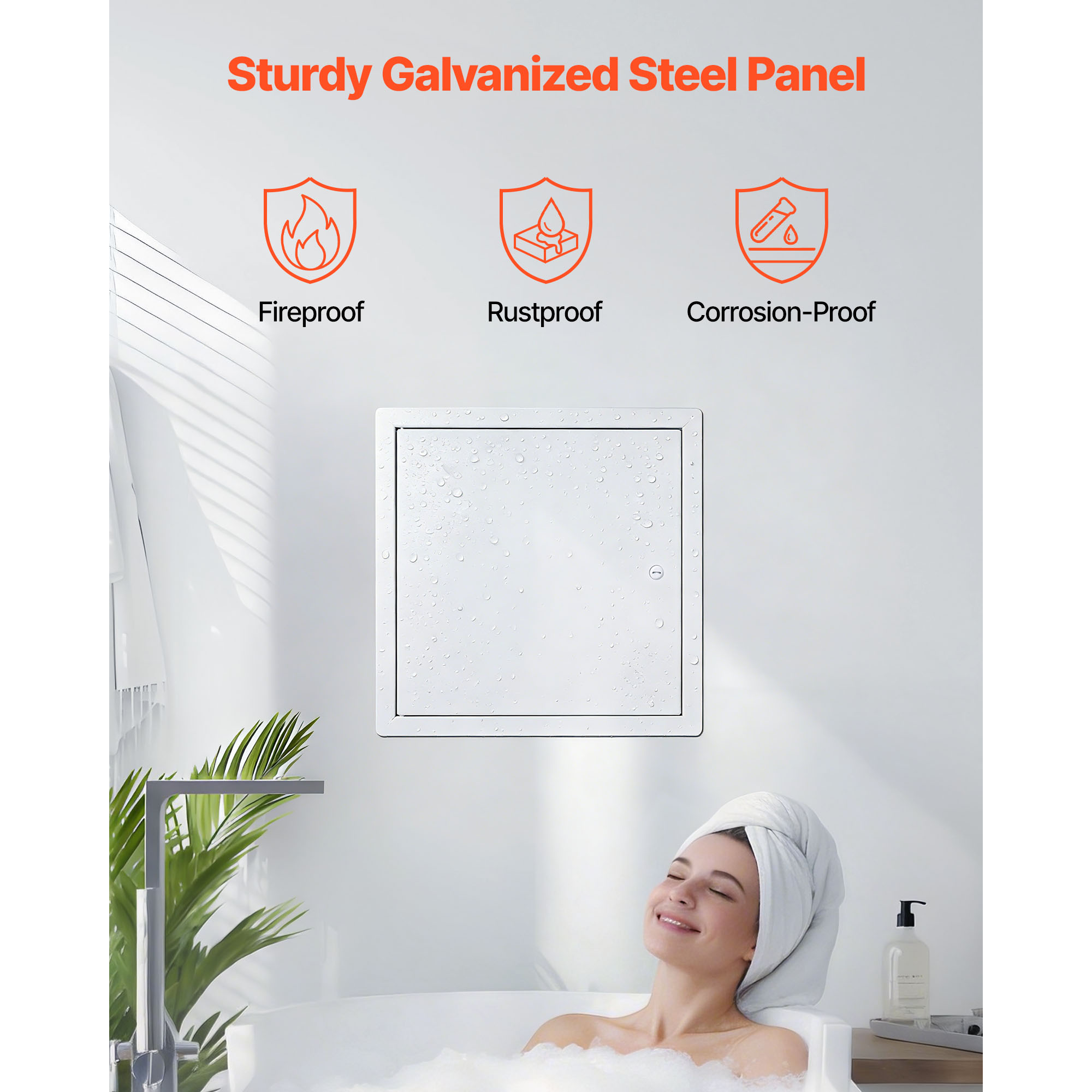 Access Panel For Drywall, Galvanized Steel Access Door, Easy Install Hinged Service Panel With Screwdriver Latch,… - 4