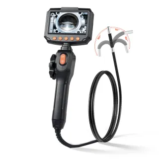 Articulating Borescope Camera With Light, Two-Way Articulated Endoscope, 0.24 Slim Lens, 4.3 IPS Screen, 8X Zoom, IP67 Waterproof Inspection Camera For Auto, Mechanical Equipment 4