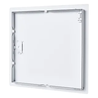 Access Panel For Drywall, 13.3 X 13.3 In Galvanized Steel Access Door, Easy Install Hinged Service Panel With Screwdriver Latch, For Ceiling Plumbing Electrical, 12.4 X 12.4 In Cut