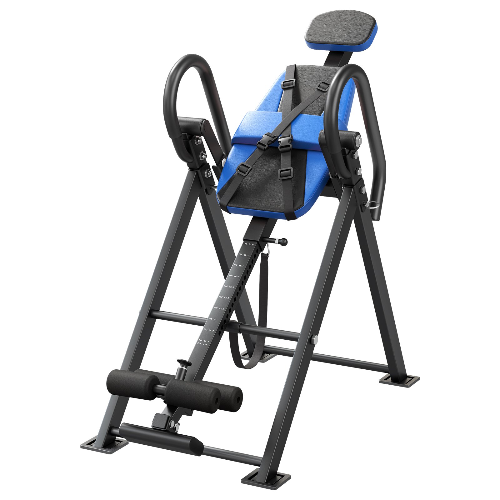 Inversion Table, 300 Lbs Capacity Heavy Duty Back Inverter Stretcher, Inverted Table With Dual-Roller Locking, Decompression Tables For Shoulders, Neck, Back, Multi-Angle Adjustable Tether Strap