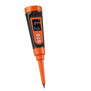 Food PH Meter, 0-14 PH Range, IP68 Waterproof Probe, Pocket Tester Kit With Automatic Temperature Compensation, Calibration Powder Packets, Easy To Read, For Food Fermentation, Dou