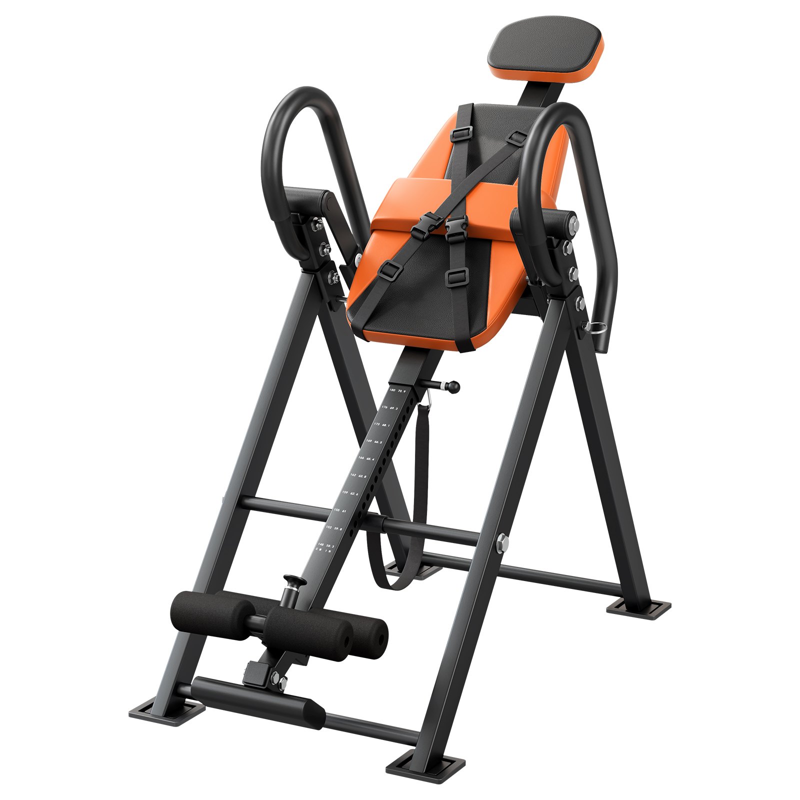 Inversion Table, 300 Lbs Capacity Heavy Duty Back Inverter Stretcher, Inverted Table With Dual-Roller Locking, Decompression Tables For Shoulders, Neck, Back, Multi-Angle Adjustable Tether Strap
