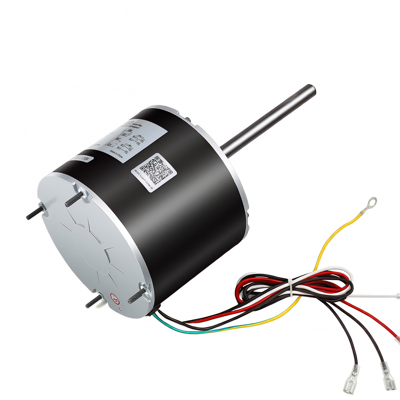 Condenser Fan Motor With Capacitor, 1 3HP 1075RPM 208-230V, Compatible With GE Genteq K55HXGDD-81195 5KCP39GGY209AS, Fasco D925 D7908, Dayton EM3729F, Century FSE1036SV1, Rheem Ruud 51-100998-05