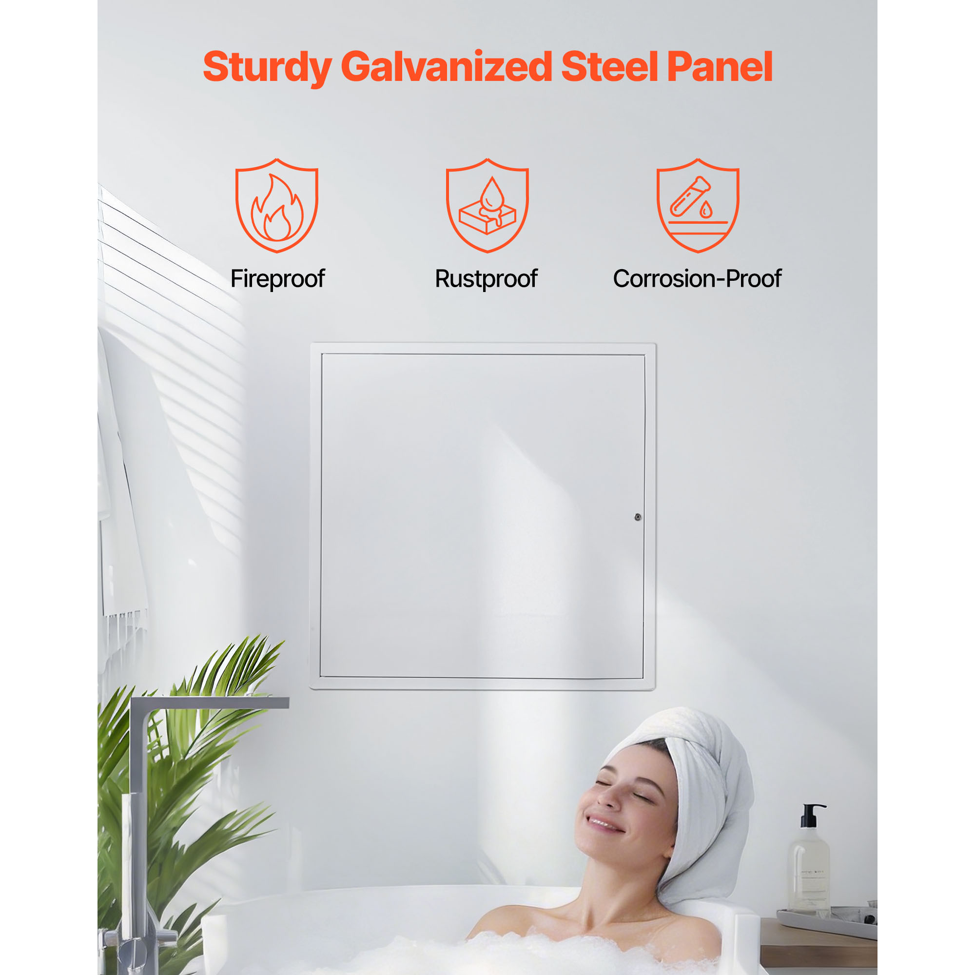Access Panel For Drywall, Galvanized Steel Access Door, Easy Install Hinged Service Panel With Key, For Ceiling… - 4