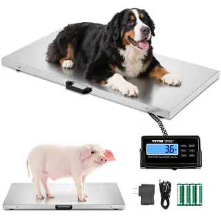 Digital Postal Scale, 0.2 Lbs Dual Accuracy, 1100 Lbs Commercial Weight Scale With Hold Tare Function & LCD Display, Fit For Packages, Postage, Luggage, Battery And Power Adapter I