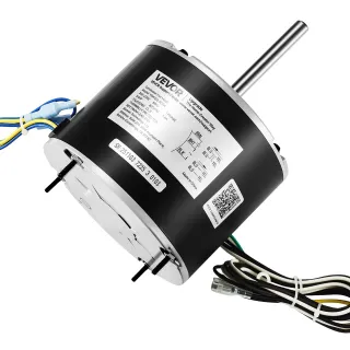 Condenser Fan Motor With Capacitor, 1 4HP 825RPM 208-230V, Compatible With GE Genteq 5KCP39LFBE31S 5KCP39LFY534AS, Lennox 12Y65 92W75, Carrier HC39GE242 HB39GQ232, Amana Janitrol 0