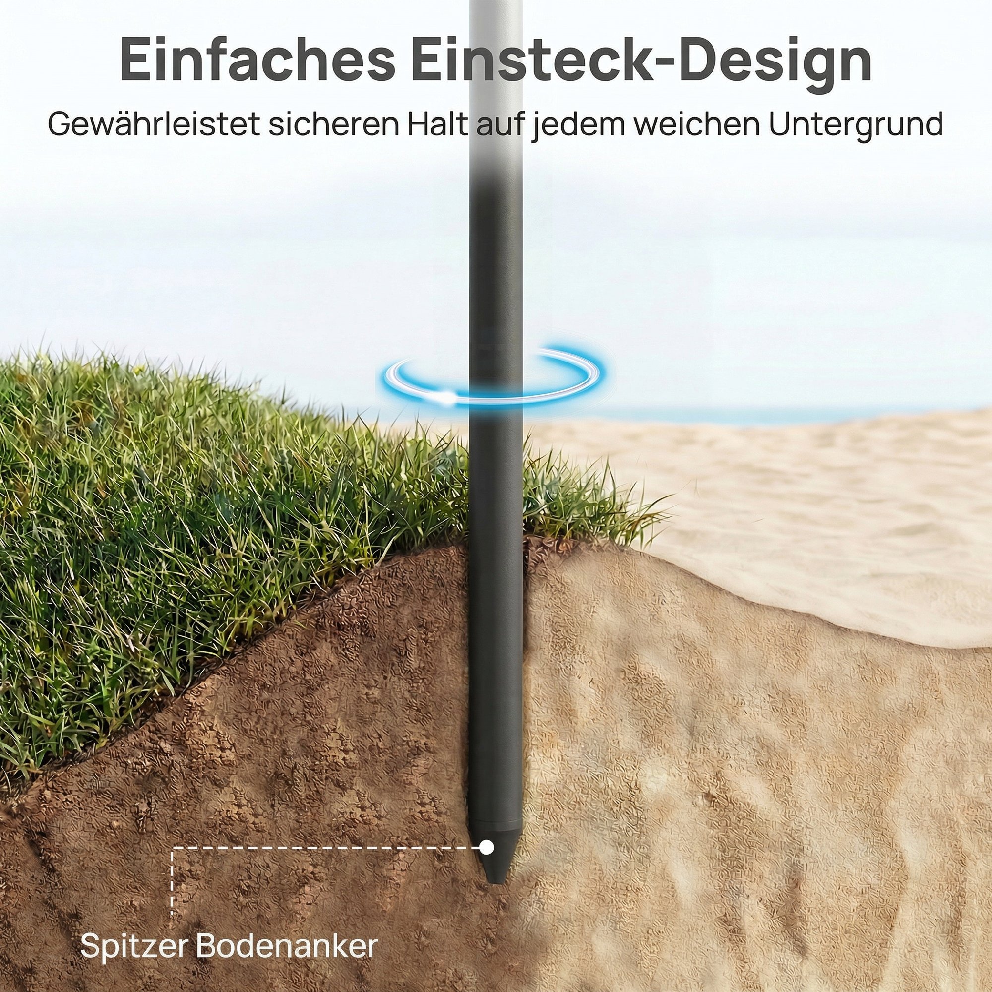 Sonnenschirm Strand Ø150 Cm Wasserabweisend Faltbar Strandschirm Mit Sandanker Verstellbarer Neigung Tragetasche Beige F0cd5a61 A13d 411c 9ea6 Ad496422d942