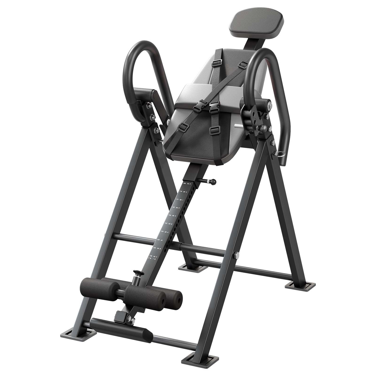 Inversion Table, 300 Lbs Capacity Heavy Duty Back Inverter Stretcher, Inverted Table With Stable Structure, Dual-Roller Locking, Decompression Tables For Shoulders, Neck, Back, Knees