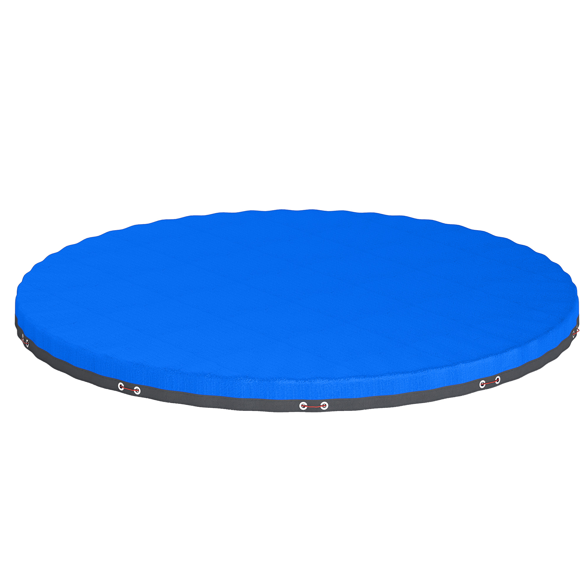 Poolabdeckung Rund Ø 550 Cm Staub- Und Wasserdichte Abdeckplane Mit Sicherungsseil Spanner Für Sommer & Winter, Blau