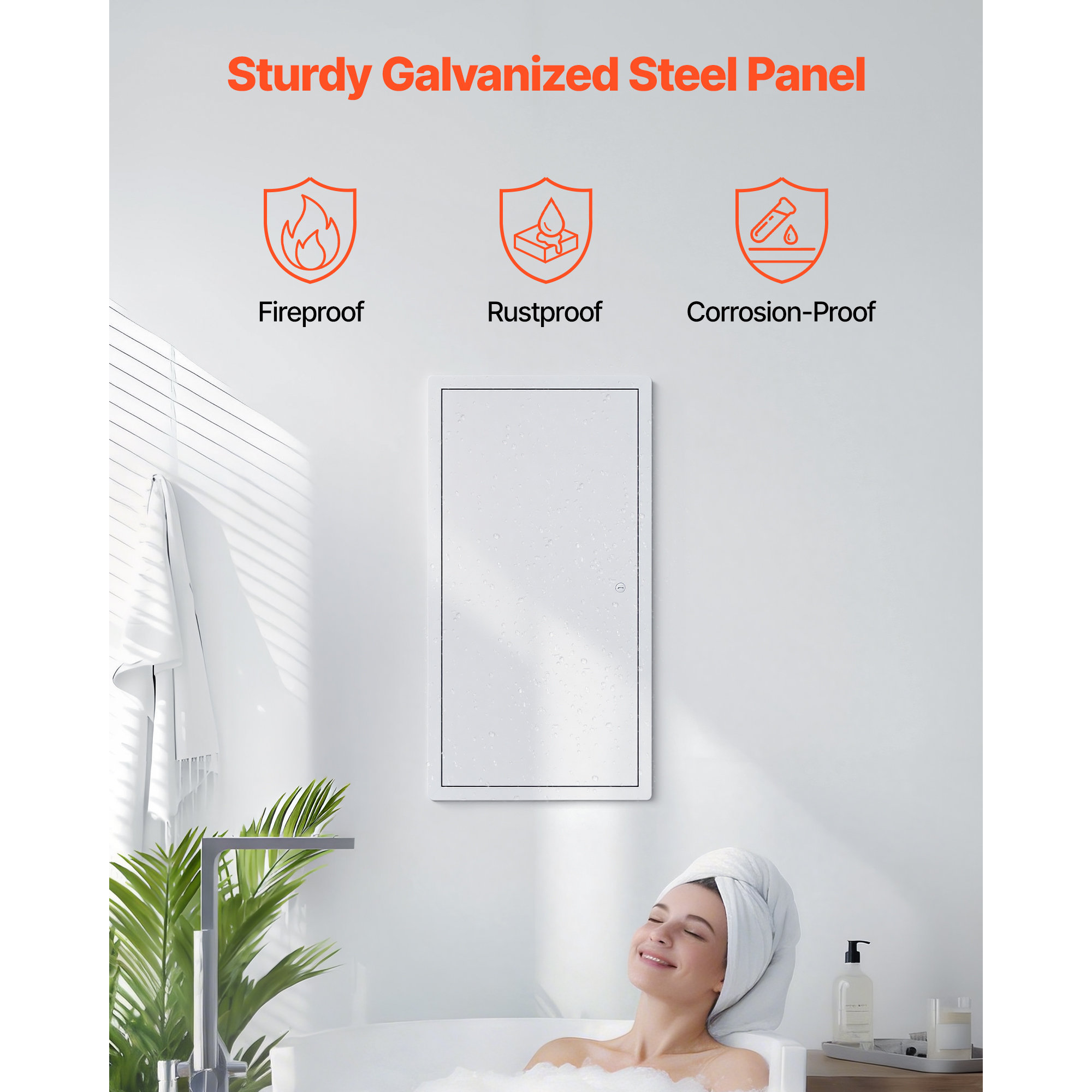 Access Panel For Drywall, Galvanized Steel Access Door, Easy Install Hinged Service Panel With Screwdriver Latch,… - 4