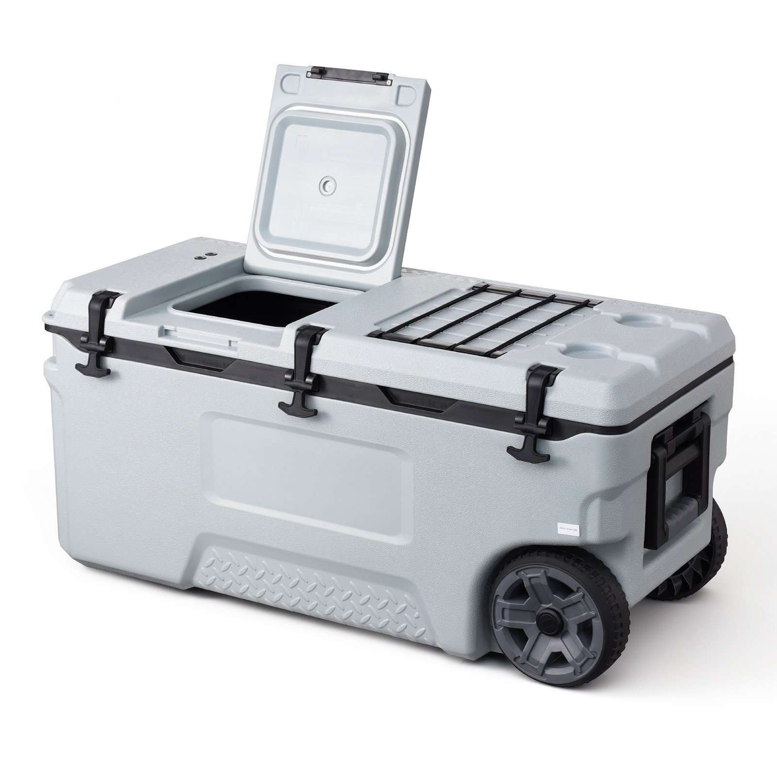 Hard Cooler, 106QT Portable Rolling Cooler With Wheels, Leak-Resistant Coolbox Keeps Contents Cool For 48 Hours, Ice Retention Insulated Chests, Ultra-Light For Outdoor Picnics, Grill, Camping
