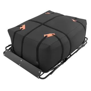 Roof Rack Cargo Basket, 51 X 36 X 4 In, Heavy Duty Roof Top Carrier Basket With Folding Design, 200 Lbs Capacity, All-Weather Easy-Install Car Top Luggage Holder, Universal Fit For