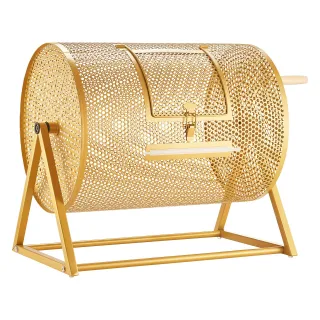 Raffle Ticket Spinner, 16.1" X 11.9" Holds 5000 Tickets Or 200 Ping Pong Balls, Raffle Drum Lottery Spinning Cage With Reinforced Handle, Stable Triangular Stand, For Events And Ga