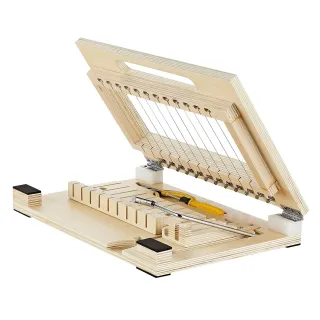 Soap Cutter, Cut 1-12 Bars, Precisely And Accurately Cut 1" Bars, Wood Frame With Stainless Steel Wire, With Extra Wires, Multi Handmade Soap Wire Cutter For Candles, DIY Making Cu
