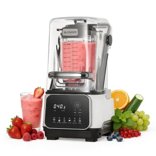 Blender, 68 Oz Professional Countertop Blenders With Shield, 2200W 26000RPM Kitchen Food Processor Combo, Self-Cleaning, Speed Adjustable, 6 Preset Menu For Smoothies, Ice Crushing