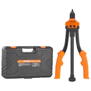 Rivet Nut Tool, 14 In Rivnut Tool Kit With 7 PCS Metric And SAE Mandrels, 70 PCS Assorted Rivet Nuts, 10-24, 1/4-20, M6, 5/16-18, M8, 3/8-16, M10, With Rugged Carrying Case, For DI