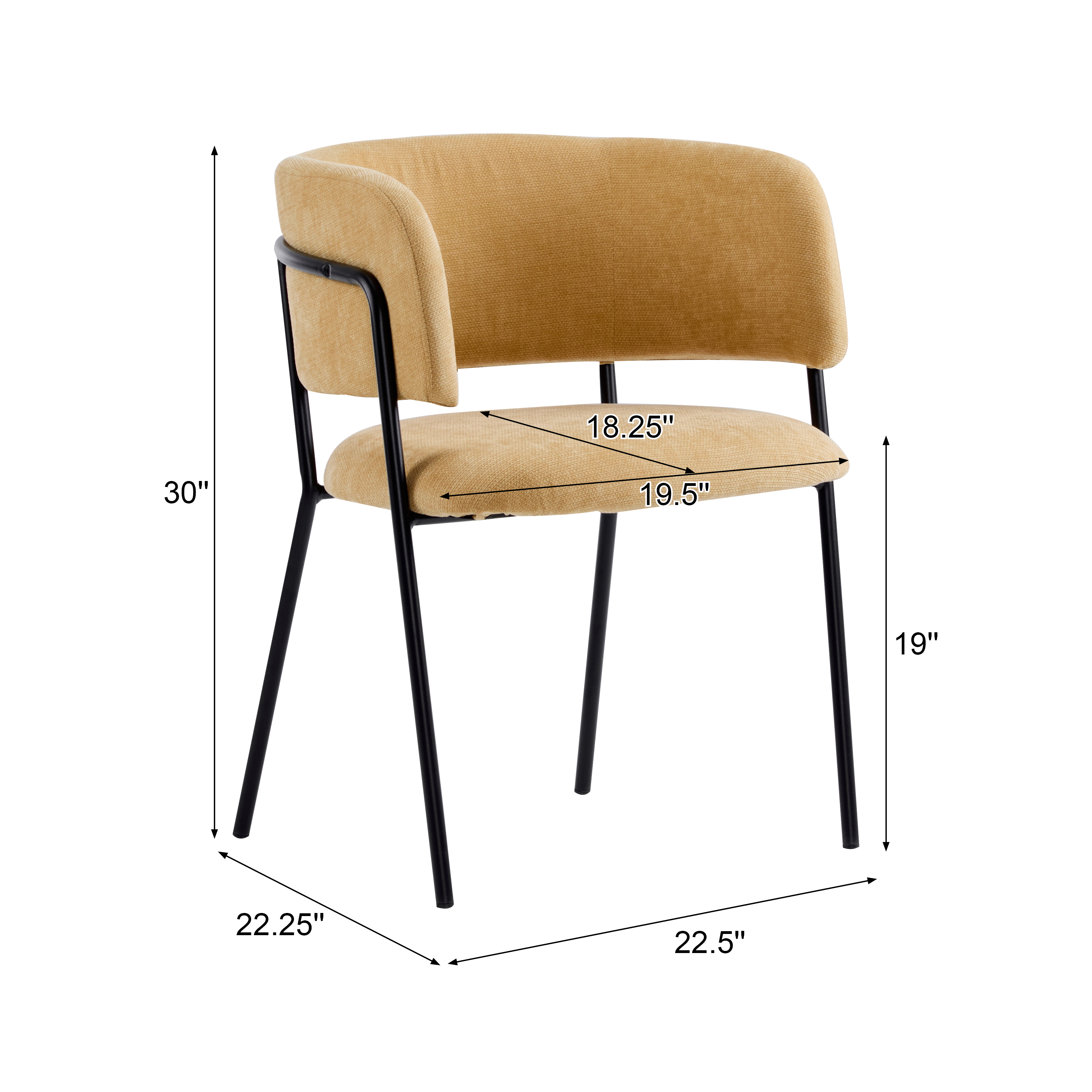 Upholstered Arm Dining Chair Set, picture 4 of 4