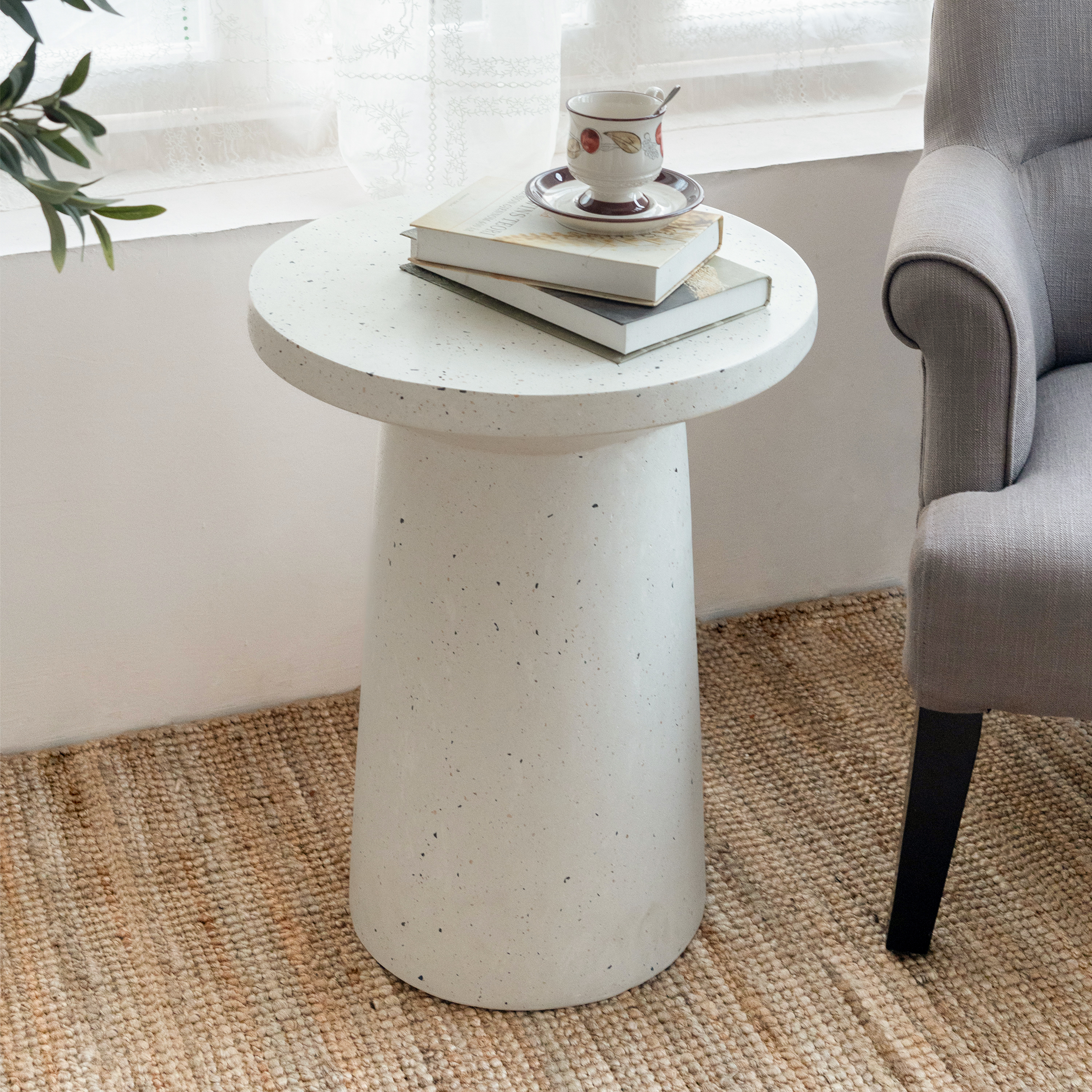 MGO Terrazzo Side Table, picture 3 of 4
