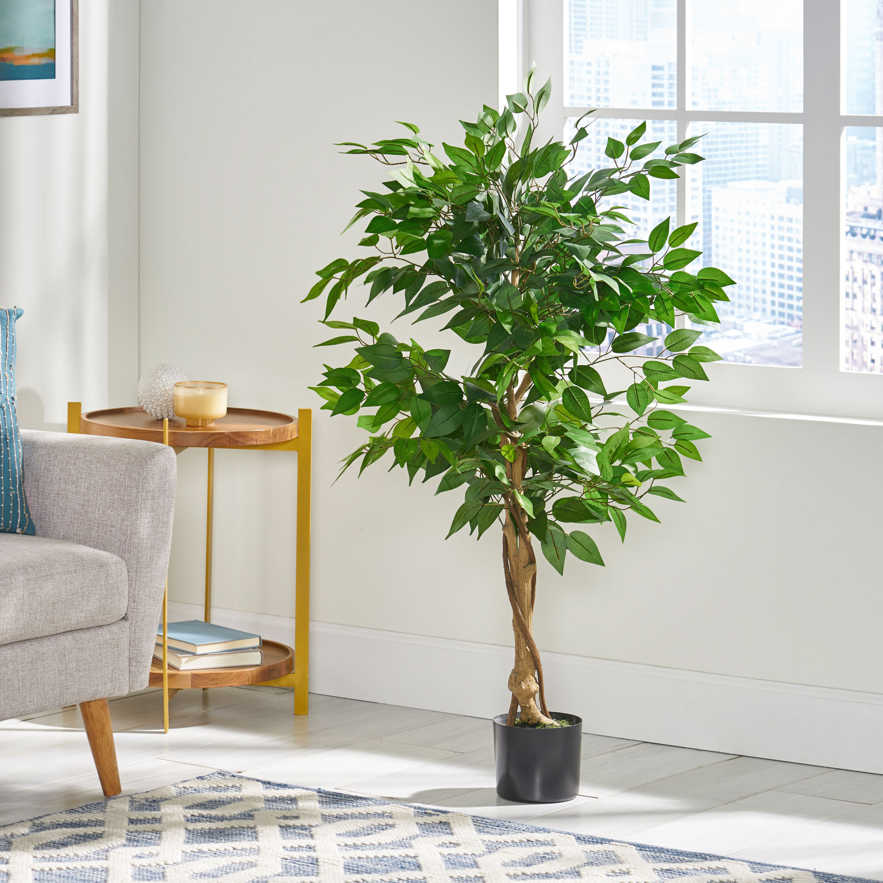 120CM ARTIFICIAL FICUS TREE view 5