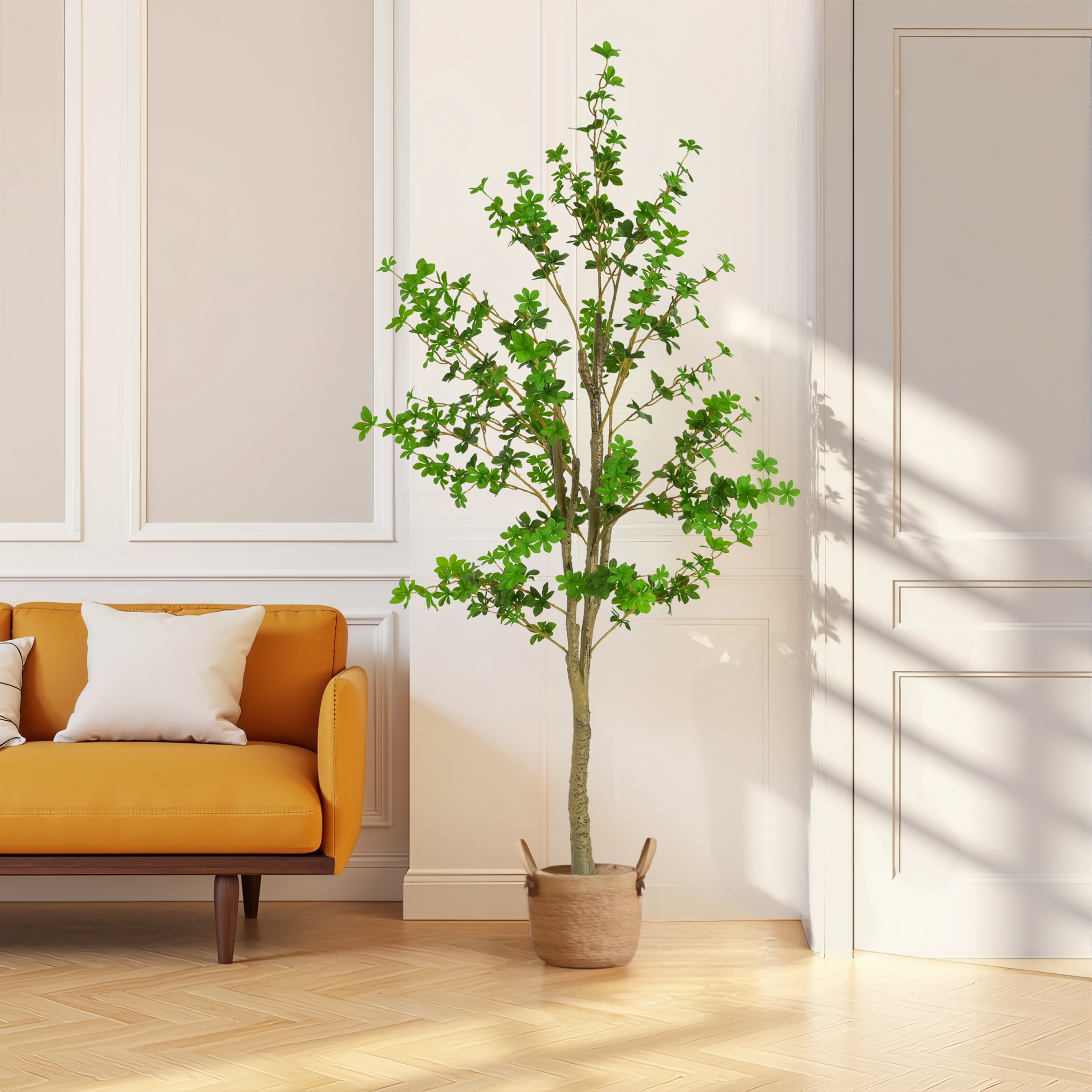 76 Artificial Enkianthus Tree With Black Plastic Pot