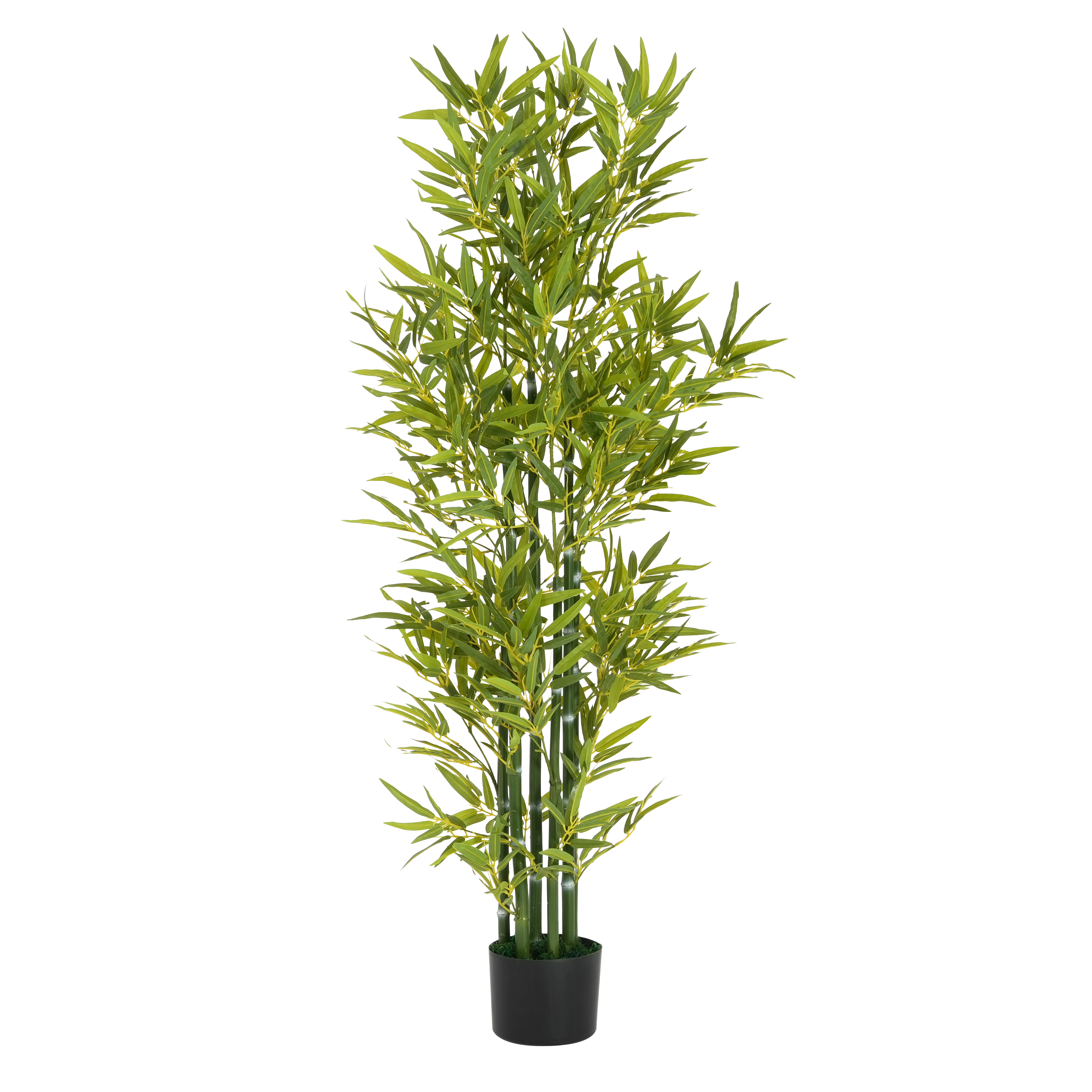 5 Artificial Bamboo With Black Plastic Pot, Set Of 2 view 2