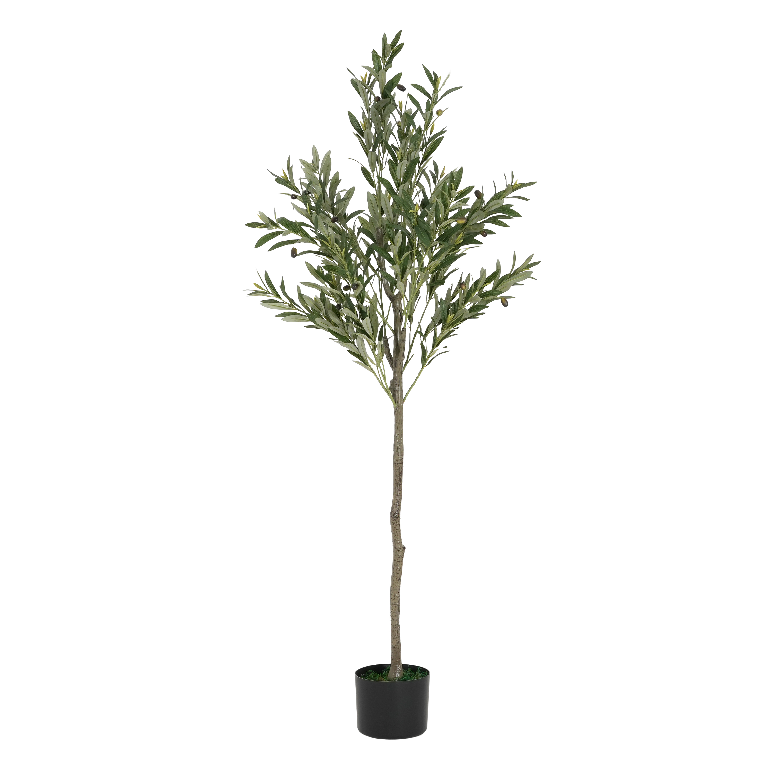 66 Artificial Olive Tree With Black Plastic Pot view 2