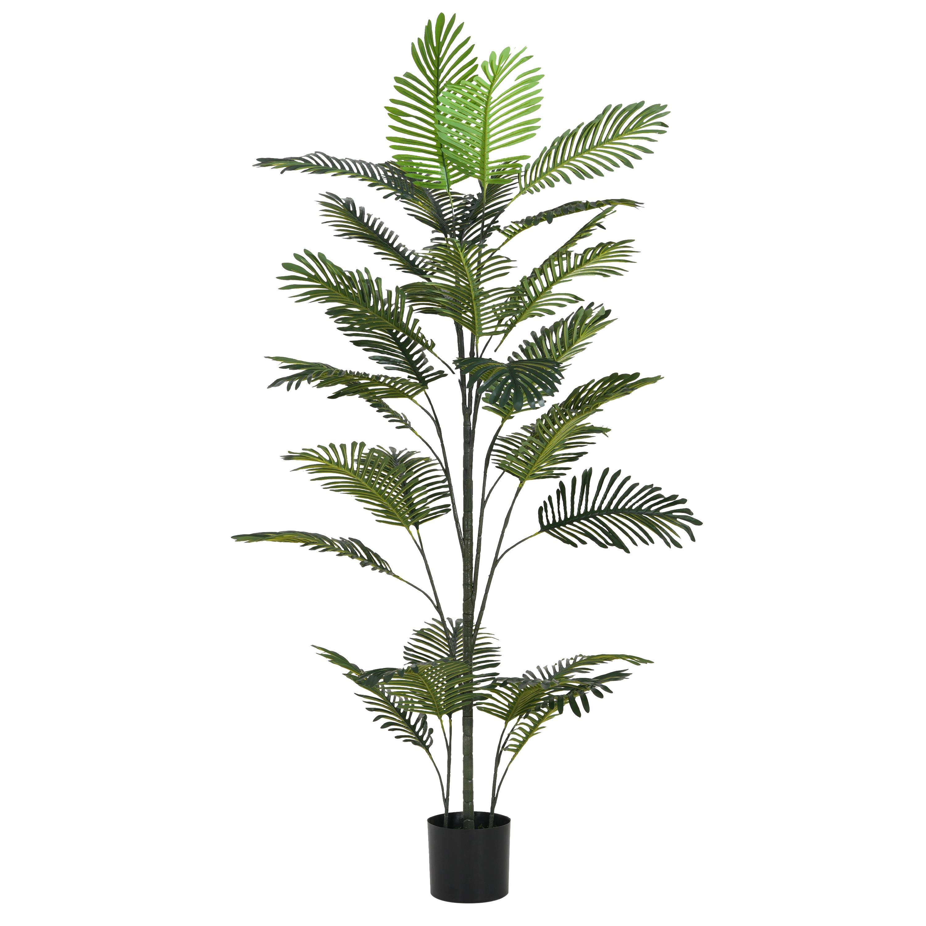 86 Artificial Palm Tree With Black Plastic Pot view 4
