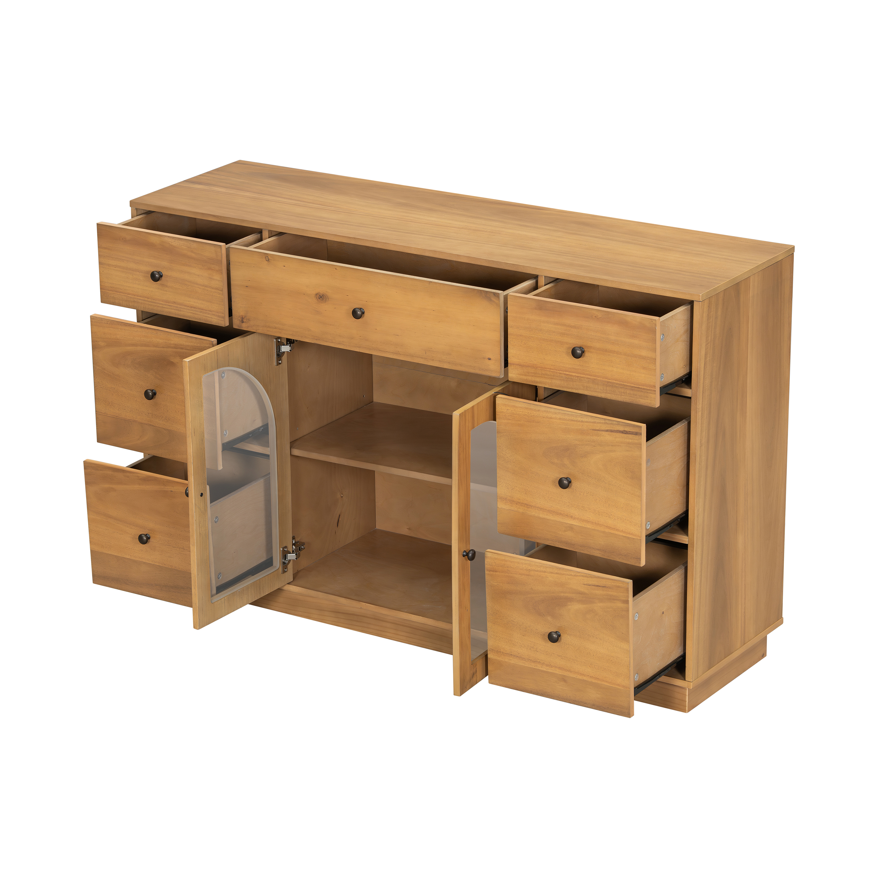 Wood Storage Cabinet, picture 3 of 4
