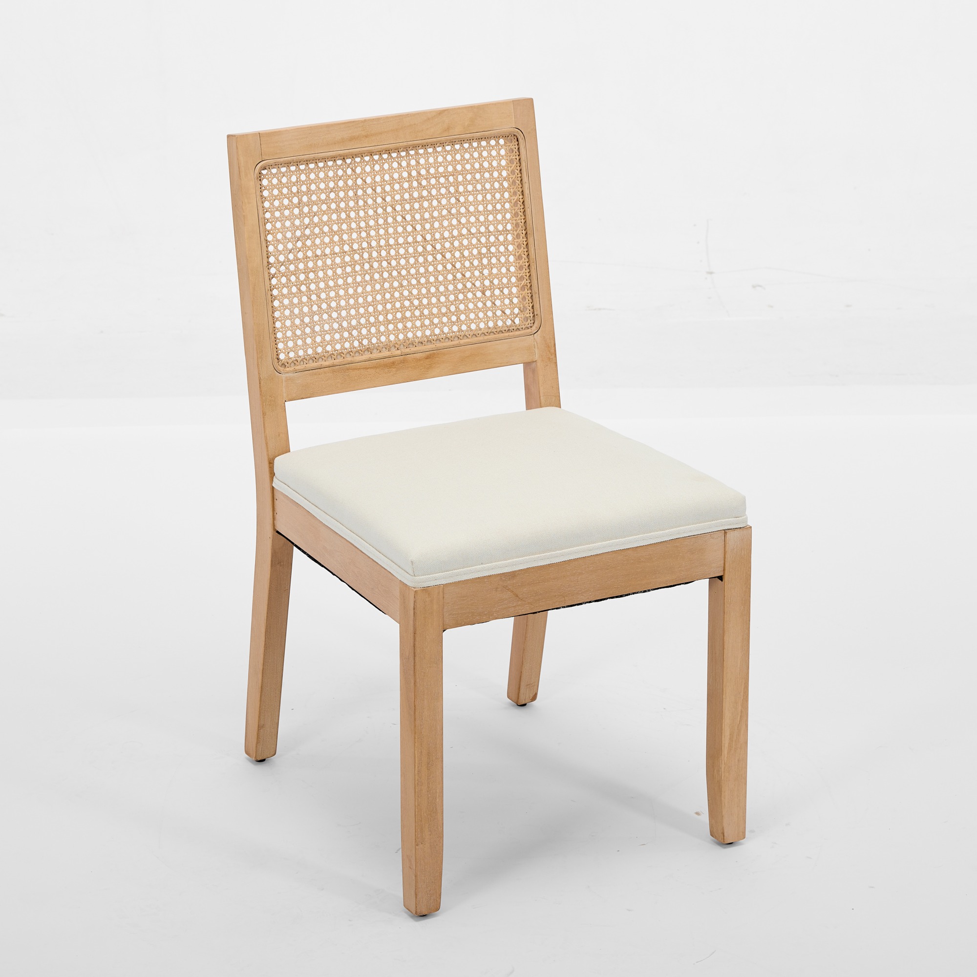 Farmhouse Rattan Dining Chairs Set Of 2, Mid Century Modern Kitchen & Dining Room Chairs, Cane… image 4