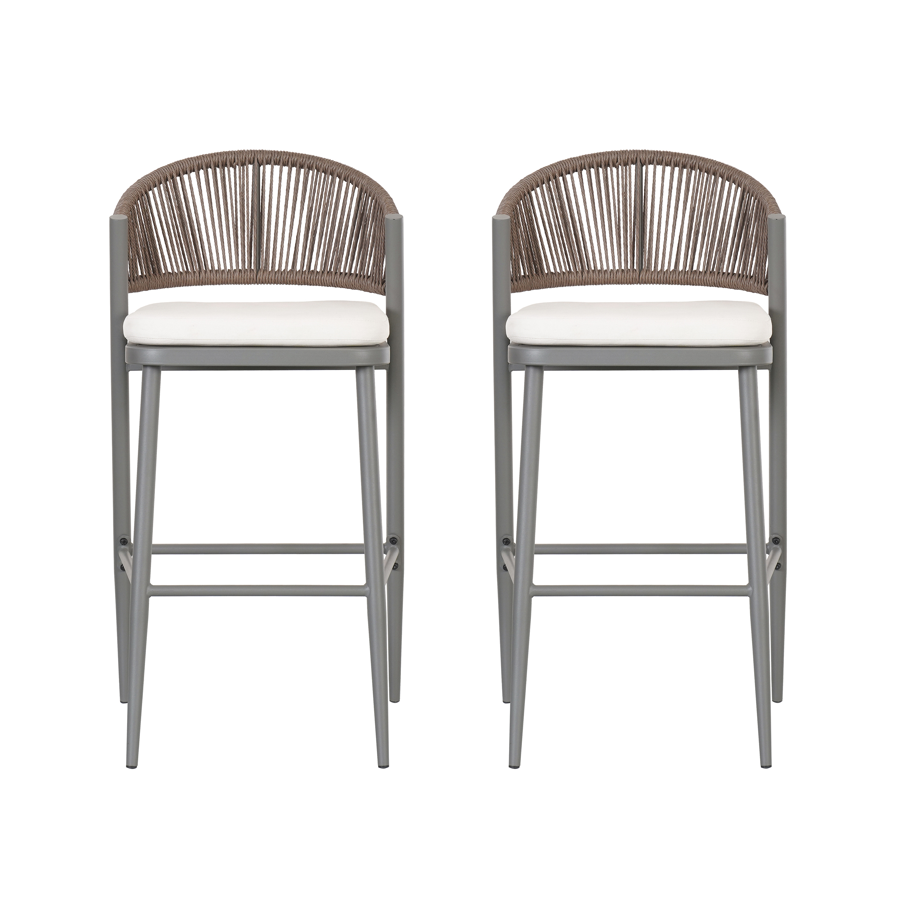 PE Rattan Outdoor Barstools, picture 3 of 4