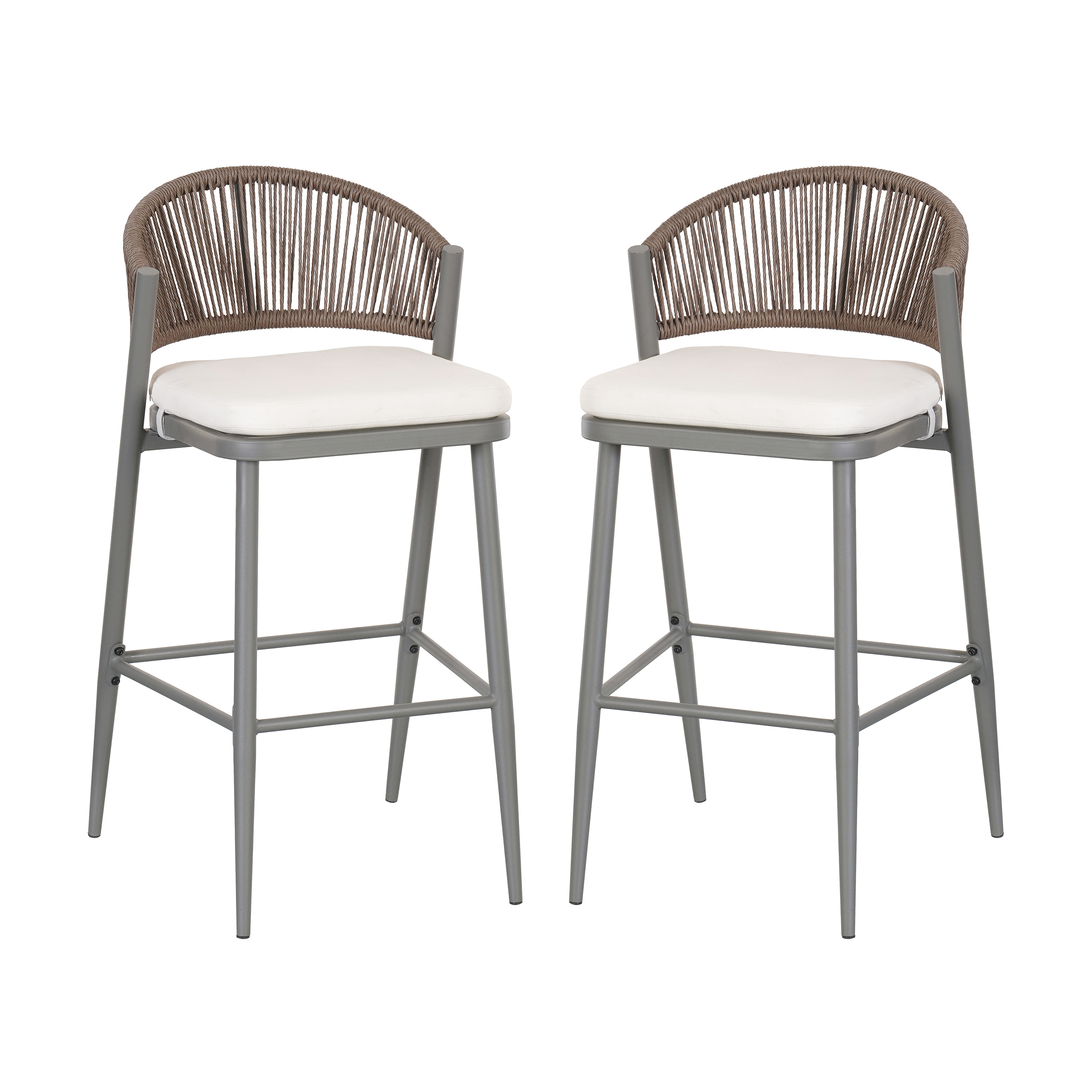 PE Rattan Outdoor Barstools