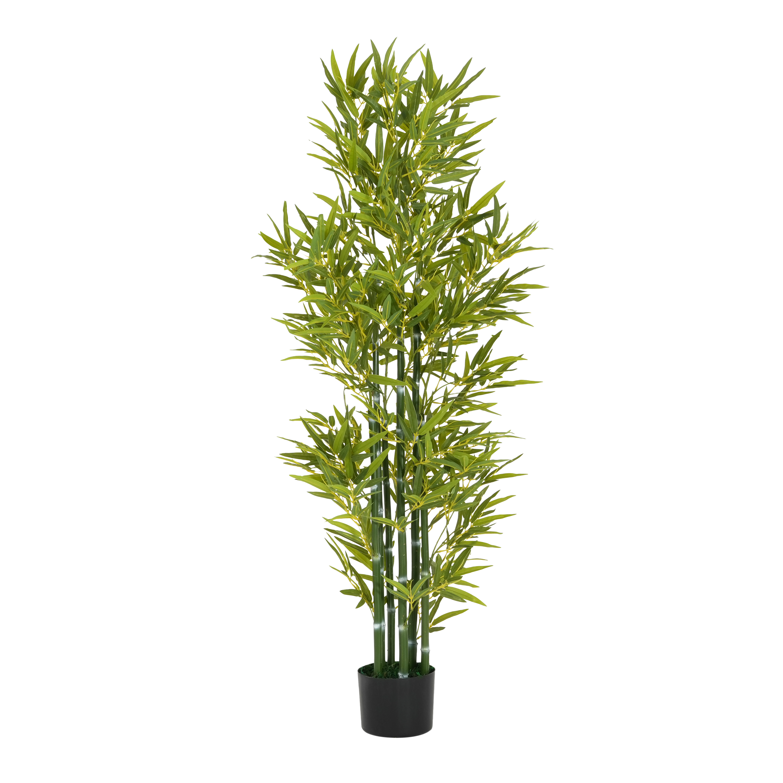 5 Artificial Bamboo With Black Plastic Pot, Set Of 2 view 5