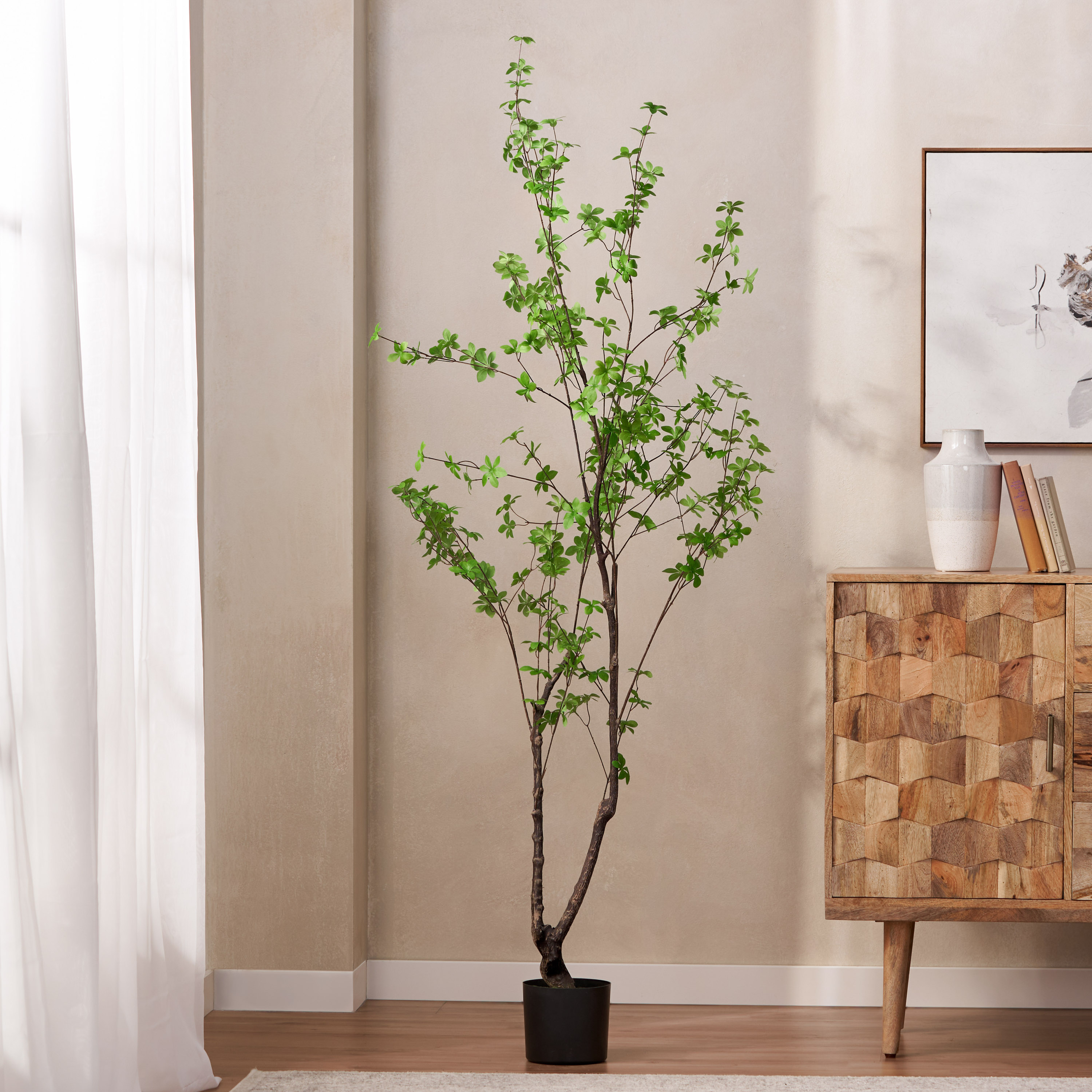 180CM ARTIFICIAL DISC LEAF TREE view 3